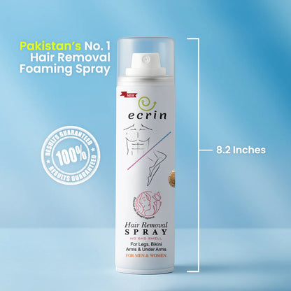 Ecrin Hair Removal Spray – 200ml Foaming Hair Remover for Men & Women
